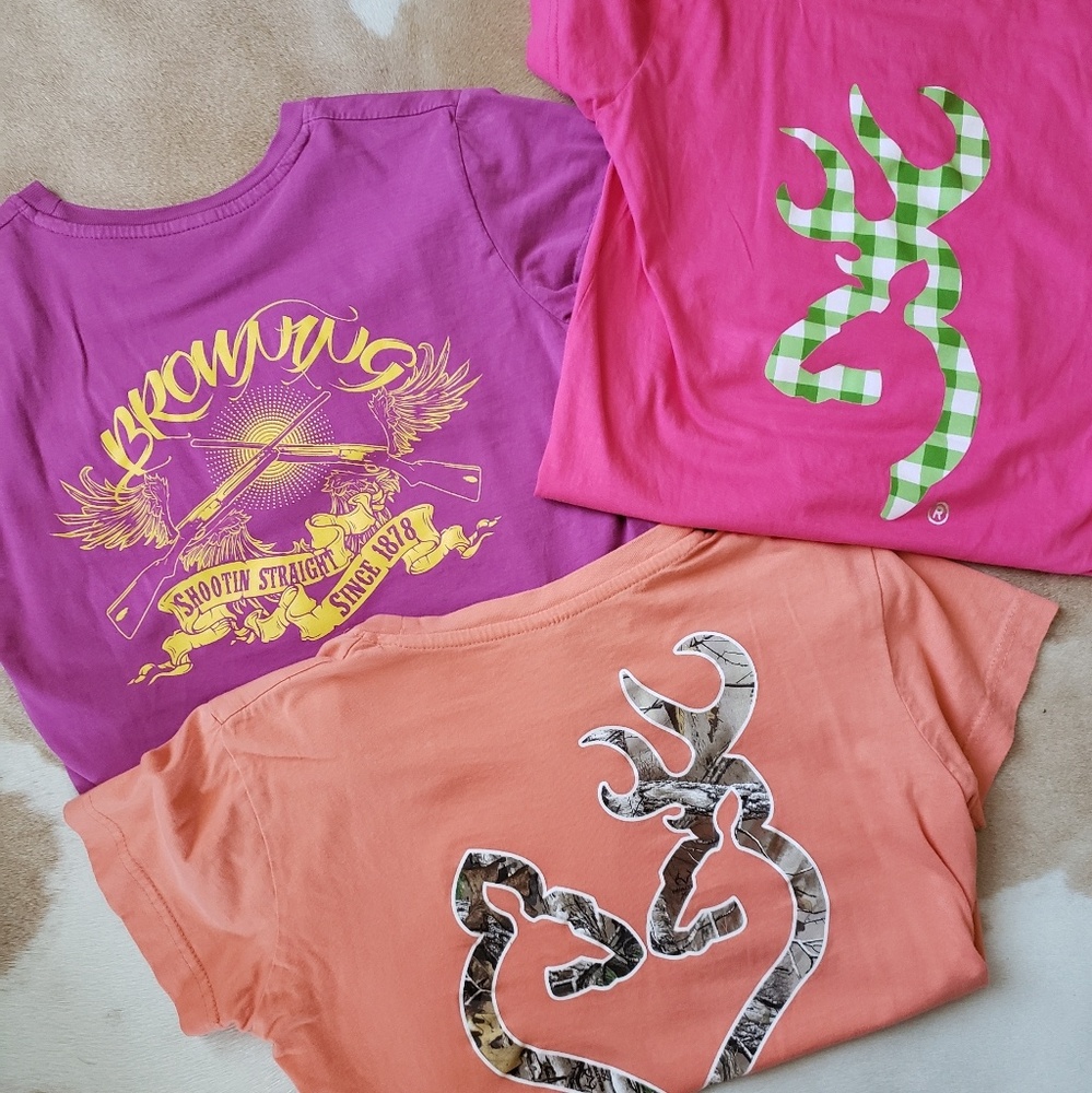 Browning hunting deer t shirts set of 3